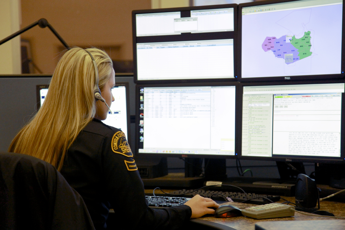 Photo of Dispatcher at a computer